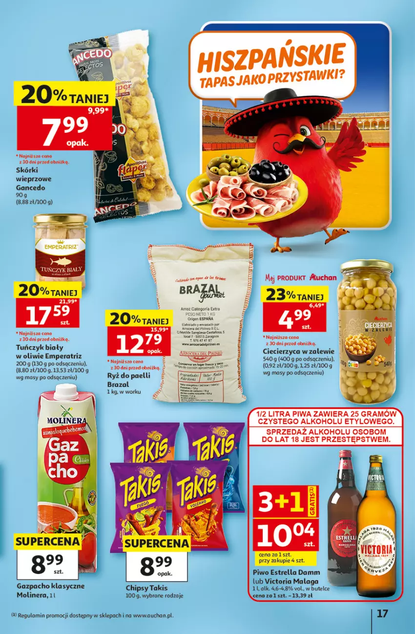 Gazetka promocyjna Auchan - Gazetka 30 Lat Hipermarket Auchan - ważna 07.05 do 13.05.2026 - strona 17 - produkty: Chipsy, Gra, Piwa, Piwo, Ryż, Tuńczyk