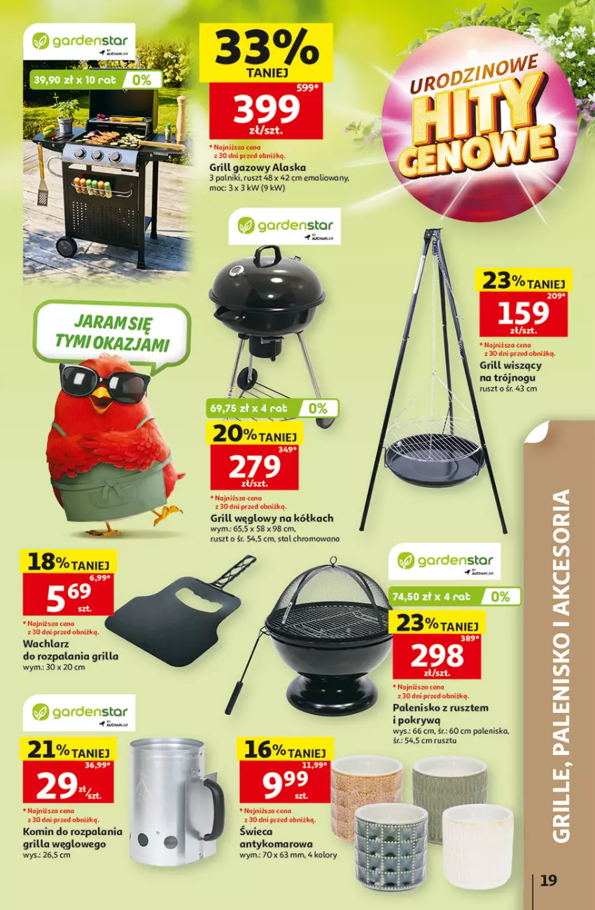 Gazetka promocyjna Auchan - Gazetka 30 Lat Hipermarket Auchan - ważna 07.05 do 13.05.2026 - strona 19 - produkty: Grill, Grill gazowy, Palenisko