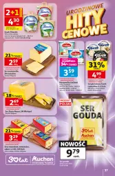 Gazetka promocyjna Auchan - Gazetka 30 Lat Hipermarket Auchan - Gazetka - ważna od 13.05 do 13.05.2026 - strona 37 - produkty: Mozzarella, Maasdam, Sok, Ser, Ementaler, Złoty Mazur, Sokołów, Brie, Serek, Camembert, Edam, Galbani, Ser pleśniowy, Almette, Fa