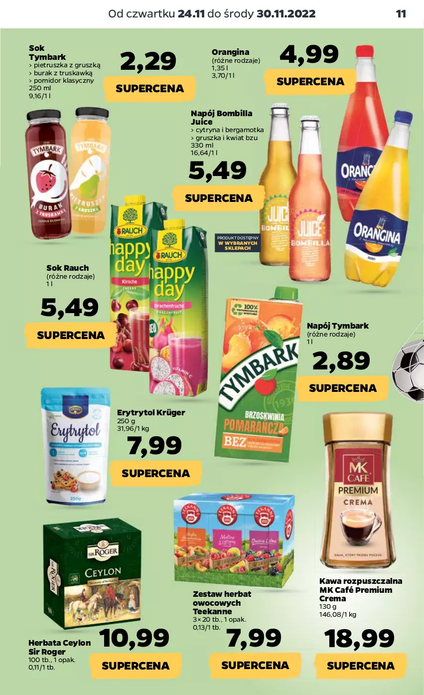 Gazetka promocyjna Netto - Artykuły spożywcze - ważna 24.11 do 30.11.2022 - strona 11 - produkty: Gin, Herbata, Kawa, Kawa rozpuszczalna, Napój, Pietruszka, Sok, Teekanne, Tymbark