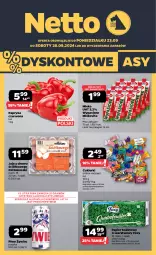 Gazetka promocyjna Netto - Artykuły spożywcze - Gazetka - ważna od 28.09 do 28.09.2024 - strona 1 - produkty: Piwa, Piwo, Gra, Papier, Cukier, Jaja, Papryka czerwona, Papryka, Kosz, Mlekovita, Papier toaletowy, Foxy, Cukierki, Kokos, Mleko