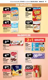 Gazetka promocyjna Netto - Artykuły spożywcze - Gazetka - ważna od 28.09 do 28.09.2024 - strona 17 - produkty: Wiórki kokosowe, Princessa, Corn flakes, Gra, Bell, Kinder Bueno, Dr Gerard, Melvit, Płatki owsiane, Mleczko, Czekolada, Miód, Baton, Danio, Bella, Nestlé, Kinder, Milka, Kokos