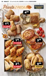 Gazetka promocyjna Netto - Artykuły spożywcze - Gazetka - ważna od 28.09 do 28.09.2024 - strona 26 - produkty: Salami, Croissant, Pizza, Chleb, Bułka