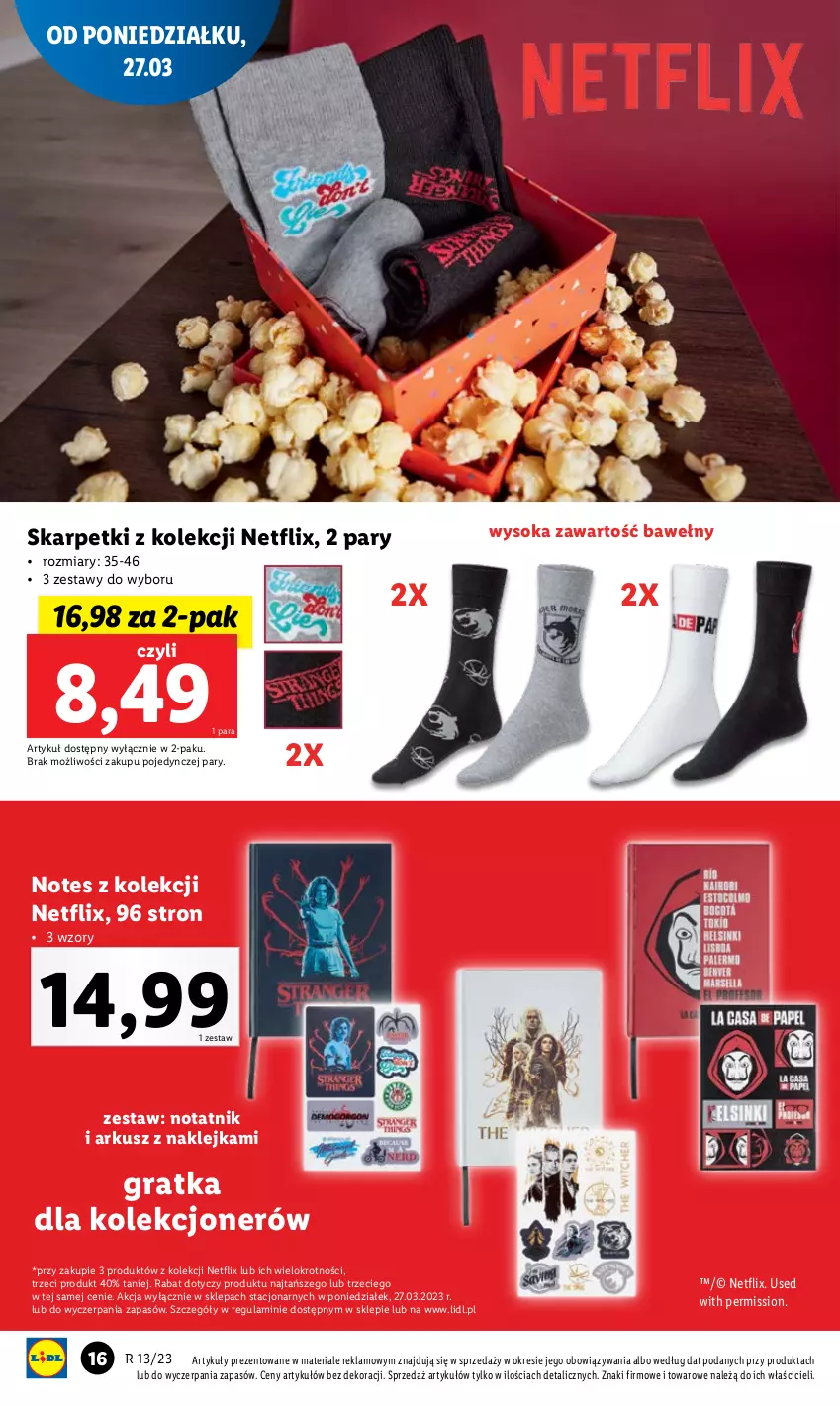 Gazetka promocyjna Lidl - GAZETKA - ważna 27.03 do 02.04.2023 - strona 16 - produkty: Gra, Karp, Klej, Skarpetki, Sok