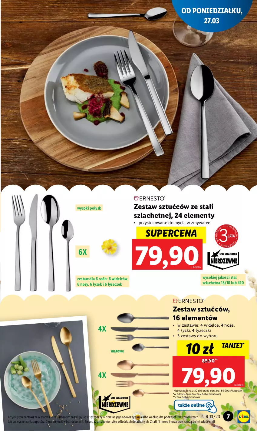 Gazetka promocyjna Lidl - GAZETKA - ważna 27.03 do 02.04.2023 - strona 7 - produkty: Noż, Sok, Zestaw sztućców