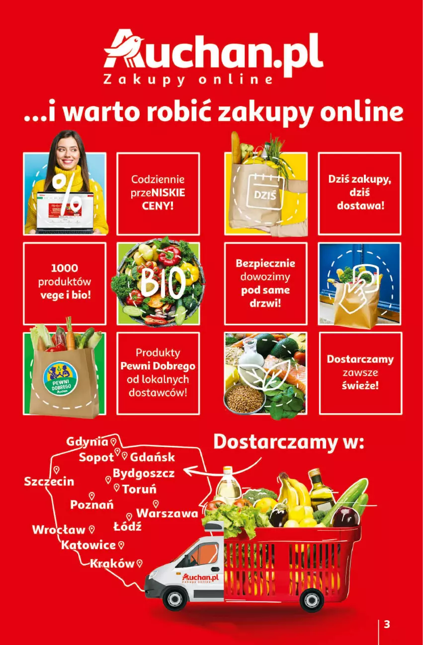 Gazetka promocyjna Auchan - przeNISKIE CENY przeRADOŚĆ dla dzieci Hipermarkety - ważna 26.05 do 01.06.2022 - strona 3 - produkty: Piec