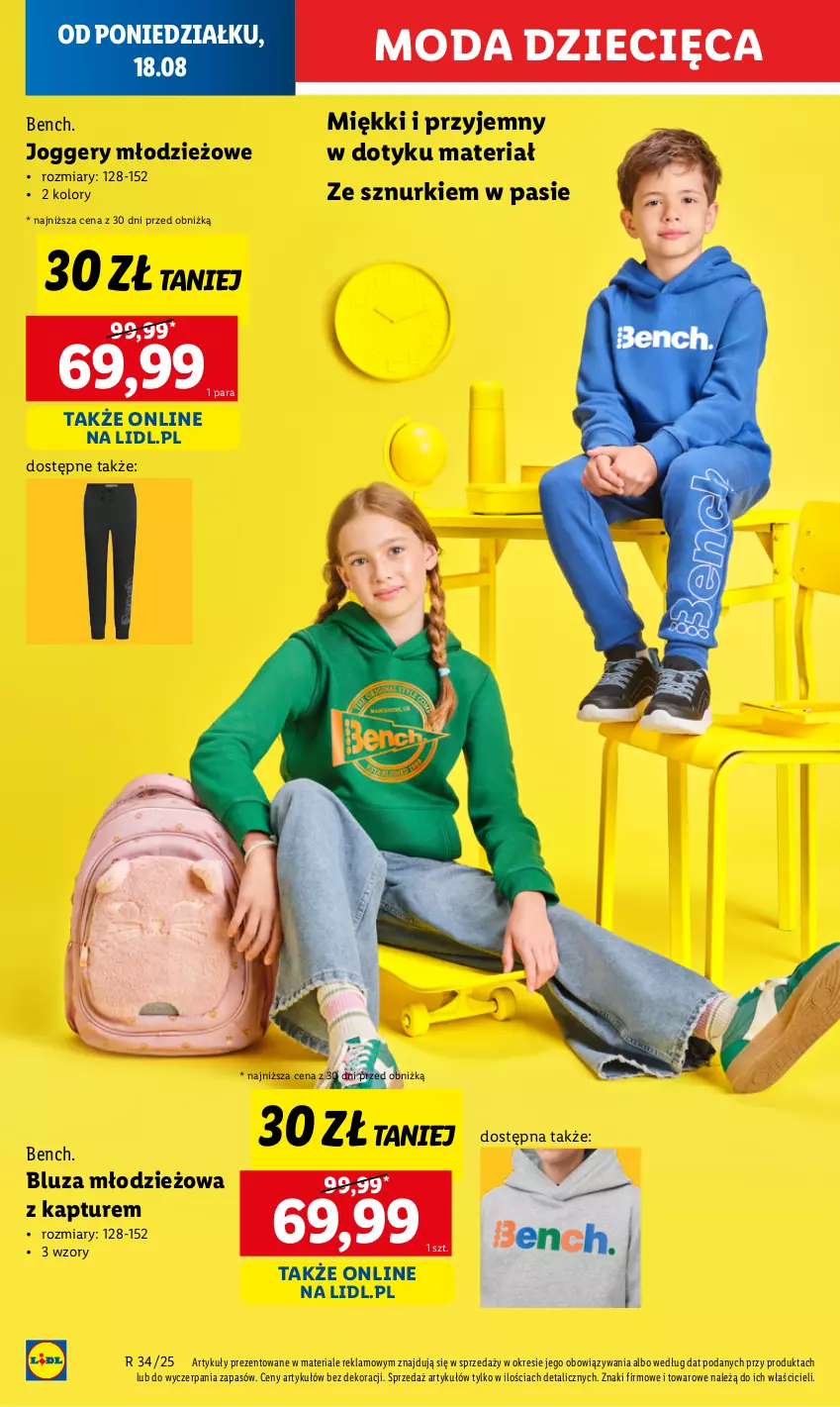 Gazetka promocyjna Lidl - GAZETKA - ważna 18.08 do 20.08.2025 - strona 10 - produkty: Bluza, Dzieci, Moda