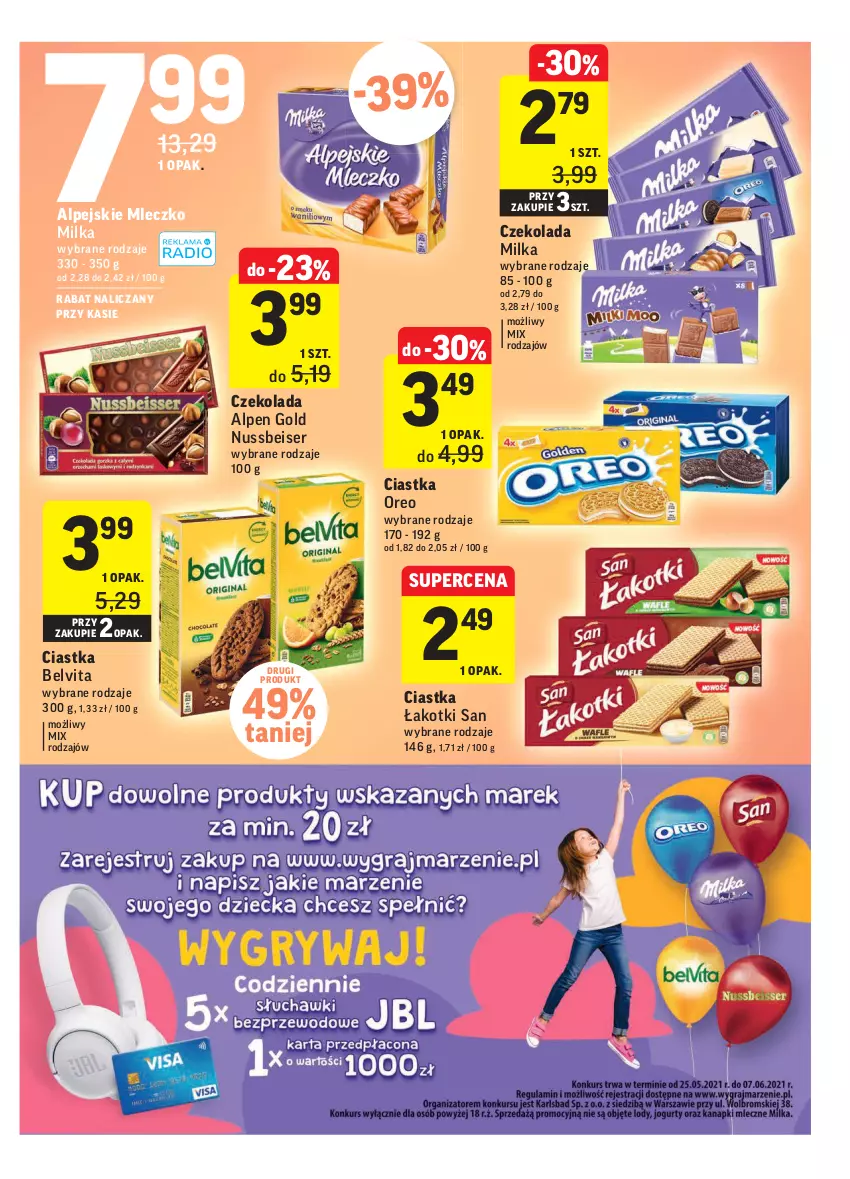 Gazetka promocyjna Intermarche - Dzień Dziecka, Dzień Mamy - ważna 25.05 do 31.05.2021 - strona 11 - produkty: BelVita, Ciastka, Czekolada, Milka, Mleczko, Oreo, Ser