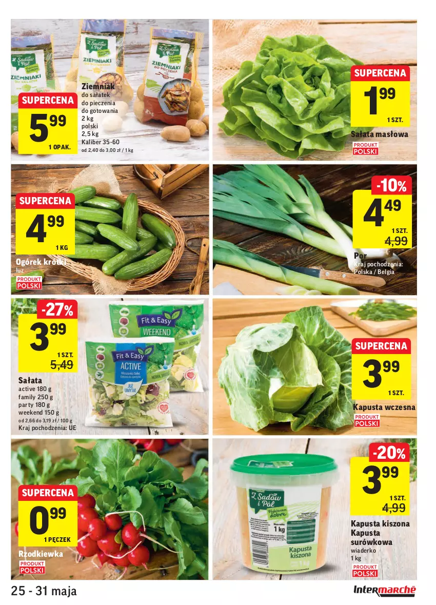 Gazetka promocyjna Intermarche - Dzień Dziecka, Dzień Mamy - ważna 25.05 do 31.05.2021 - strona 17 - produkty: Fa, LG, Masło, Ogórek, Piec, Por, Rzodkiewka, Sałat, Sałata masłowa