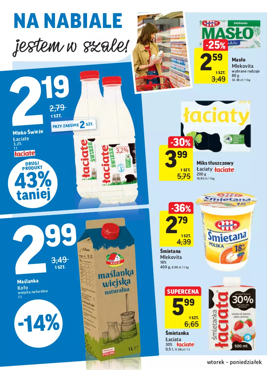 Gazetka promocyjna Intermarche - Dzień Dziecka, Dzień Mamy - ważna 25.05 do 31.05.2021 - strona 26 - produkty: Maślanka, Masło, Miks tłuszczowy, Mleko, Mlekovita, Szal