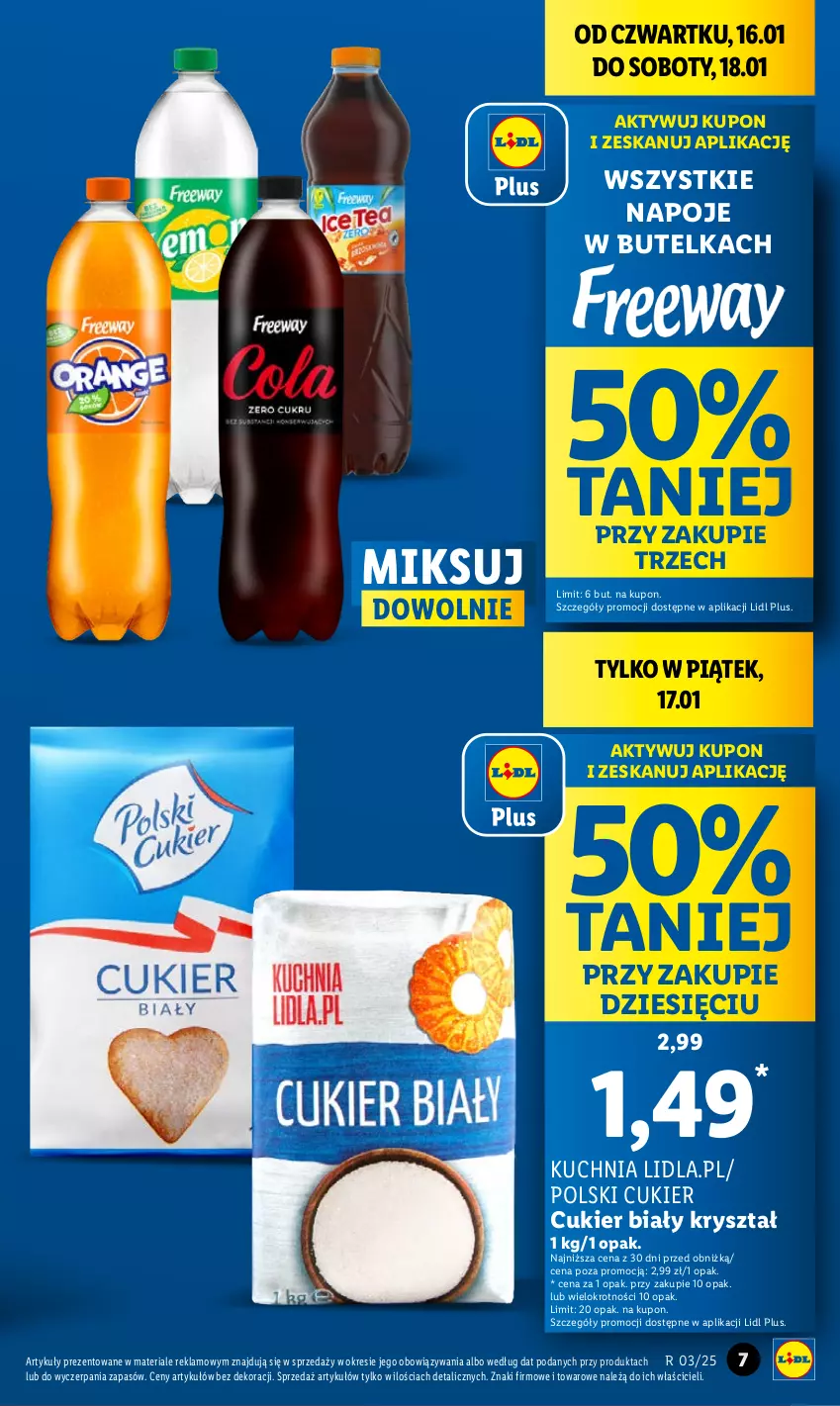 Gazetka promocyjna Lidl - GAZETKA - ważna 16.01 do 18.01.2025 - strona 7 - produkty: Cukier, Kuchnia, Napoje