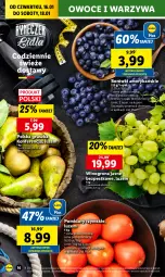 Gazetka promocyjna Lidl - GAZETKA - Gazetka - ważna od 18.01 do 18.01.2025 - strona 18 - produkty: Warzywa, Winogrona, Owoce, Wino, Pomidory