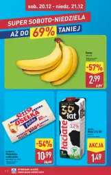Gazetka promocyjna Aldi - Oferta weekendowa - Gazetka - ważna od 21.12 do 21.12.2025 - strona 2 - produkty: Banany, Mlekovita, Masło, Mleko