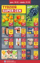 Gazetka promocyjna Aldi - Oferta weekendowa - Gazetka - ważna od 21.12 do 21.12.2025 - strona 4 - produkty: Masło klarowane, Rycki Edam, Pierogi, Krakus, Ser, Zott, Kaki, Pomarańcze, Szynka, Matjas, Kapustą, Edam, Masło, Lisner