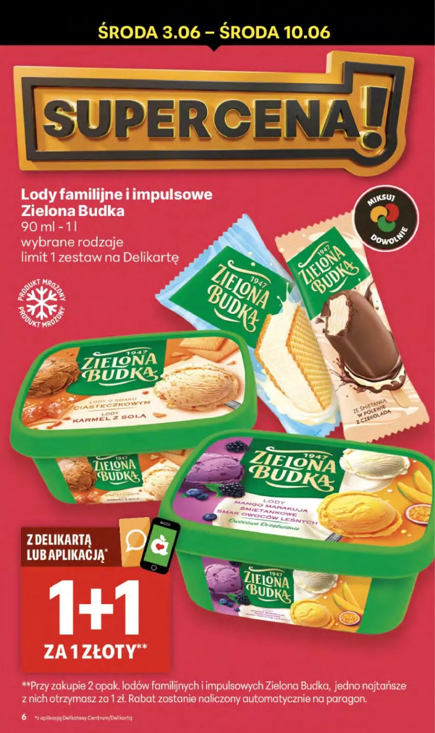 Gazetka promocyjna Delikatesy Centrum - Franczyza DC23 Czwartek - ważna 03.06 do 10.06.2026 - strona 6 - produkty: Fa, Lody, Rum, Zielona Budka