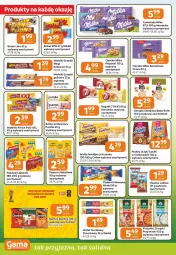 Gazetka promocyjna Gama - Gazetka Gama - Gazetka - ważna od 16.06 do 16.06.2026 - strona 4 - produkty: Lubisie, Ciastka, Bake Rolls, Lajkonik, Pur, Prince Polo, Chrupki chlebowe, Jutrzenka, Praliny, Sati, Chałwa, Jeżyki, Wafelek, Chrupki, Lion, 7 Days, Rogal, Grześki, Czekolada, Popcorn, Przysnacki, Baton, Chleb, Kakao, Milka, Bakalland, Fa