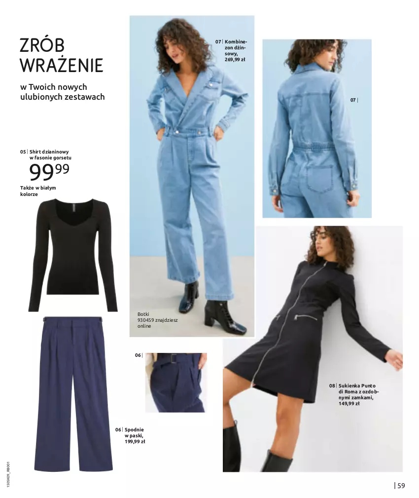 Gazetka promocyjna Bonprix - NOWY MIEJSKI STYL - ważna 02.09 do 02.12.2024 - strona 61 - produkty: Botki, Fa, Kombinezon, Spodnie, Sukienka