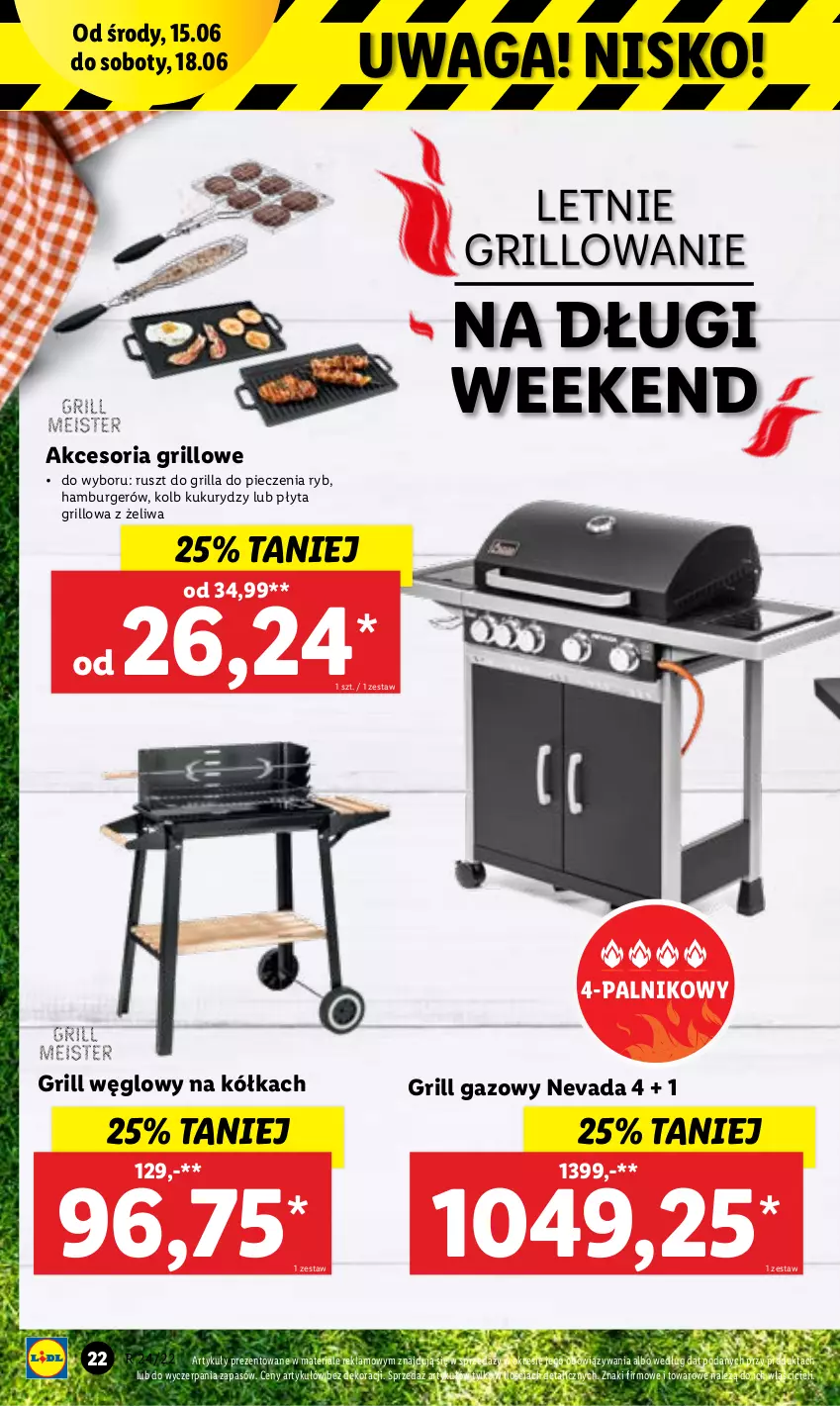 Gazetka promocyjna Lidl - GAZETKA - ważna 13.06 do 18.06.2022 - strona 28 - produkty: Burger, Grill, Grill gazowy, Hamburger, Piec, Płyta, Waga