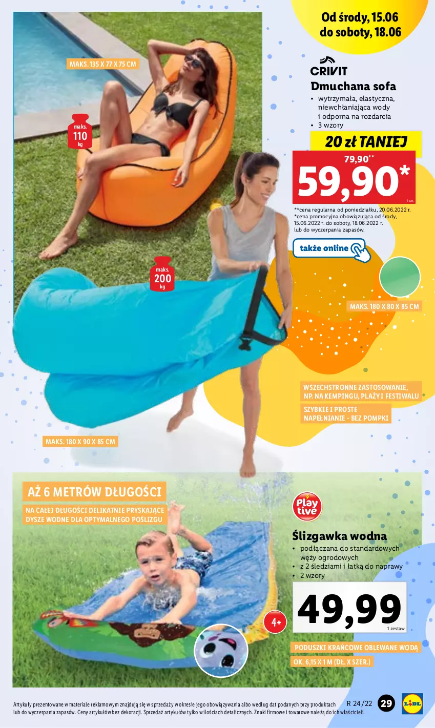 Gazetka promocyjna Lidl - GAZETKA - ważna 13.06 do 18.06.2022 - strona 35 - produkty: Fa, Por, Sofa