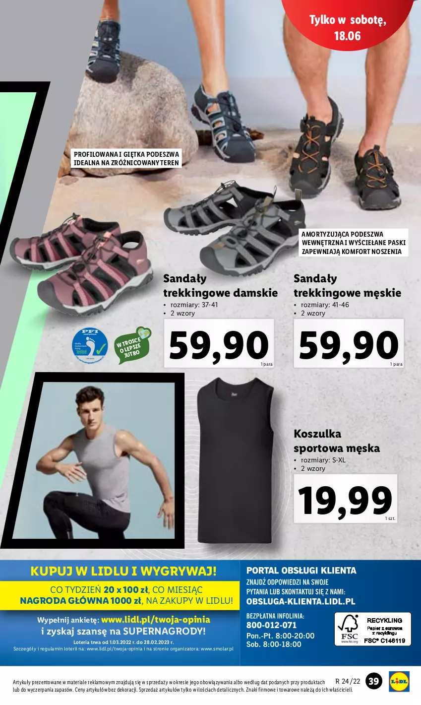 Gazetka promocyjna Lidl - GAZETKA - ważna 13.06 do 18.06.2022 - strona 45 - produkty: Gry, Kosz, Koszulka, Koszulka sportowa, Mola, Por, Sandał, Sport, Top