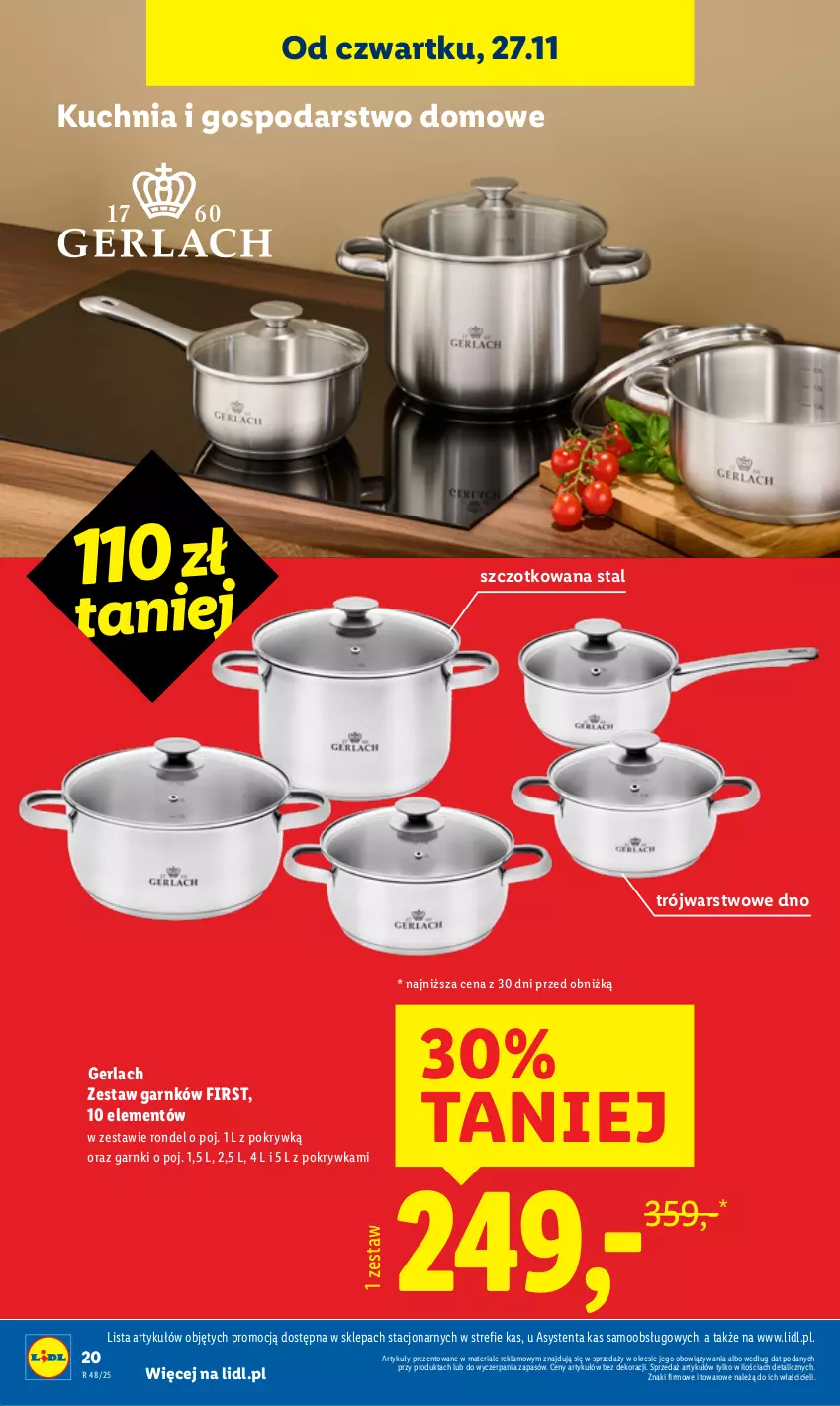 Gazetka promocyjna Lidl - GAZETKA - ważna 24.11 do 29.11.2025 - strona 22 - produkty: Kuchnia, Rondel