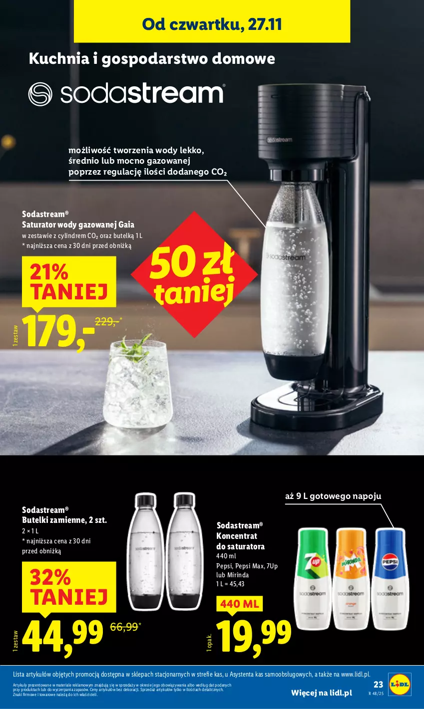 Gazetka promocyjna Lidl - GAZETKA - ważna 24.11 do 29.11.2025 - strona 25 - produkty: 7up, Kuchnia, Mirinda, Pepsi, Pepsi max