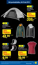 Gazetka promocyjna Lidl - GAZETKA - Gazetka - ważna od 29.11 do 29.11.2025 - strona 19 - produkty: Namiot, Kurtka, Karp, Kosz, Skarpetki, Koszulka, Kurtka softshell, Rower, Koszulka funkcyjna