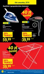 Gazetka promocyjna Lidl - GAZETKA - Gazetka - ważna od 29.11 do 29.11.2025 - strona 20 - produkty: Kuchnia, Tefal, Virtu, Suszarka, Suszarka na pranie, Fa