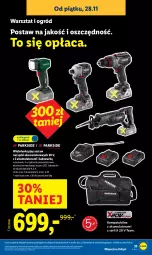Gazetka promocyjna Lidl - GAZETKA - Gazetka - ważna od 29.11 do 29.11.2025 - strona 37 - produkty: Ser, Warka, Torba, Lampa, Zestaw narzędzi, Ogród, Akumulator