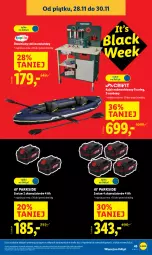 Gazetka promocyjna Lidl - GAZETKA - Gazetka - ważna od 29.11 do 29.11.2025 - strona 49 - produkty: Stół warsztatowy, Stół, Lack, Akumulator