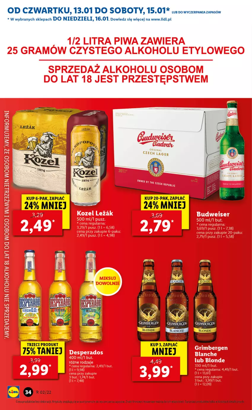 Gazetka promocyjna Lidl - GAZETKA - ważna 13.01 do 16.01.2022 - strona 34