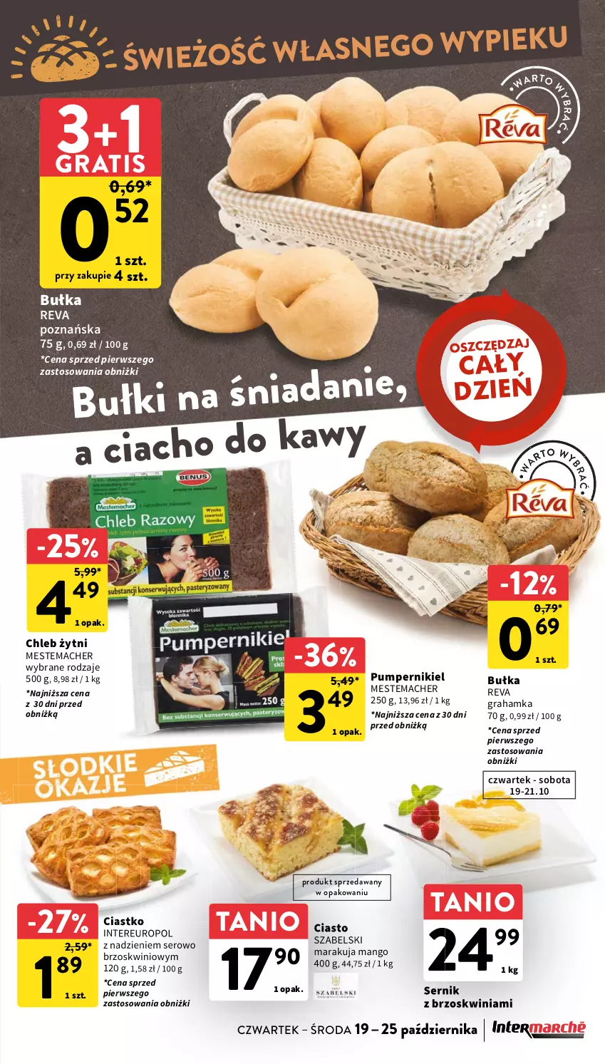 Gazetka promocyjna Intermarche - Gazetka Intermarche - ważna 19.10 do 25.10.2023 - strona 19 - produkty: Bułka, Chleb, Gra, Mango, Ser