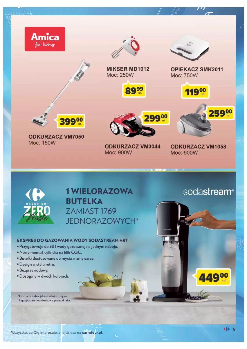 Gazetka promocyjna Carrefour - Gazetka Marki znane i lubiane - ważna 20.09 do 08.10.2022 - strona 9 - produkty: K2, Mikser, Odkurzacz, Ser