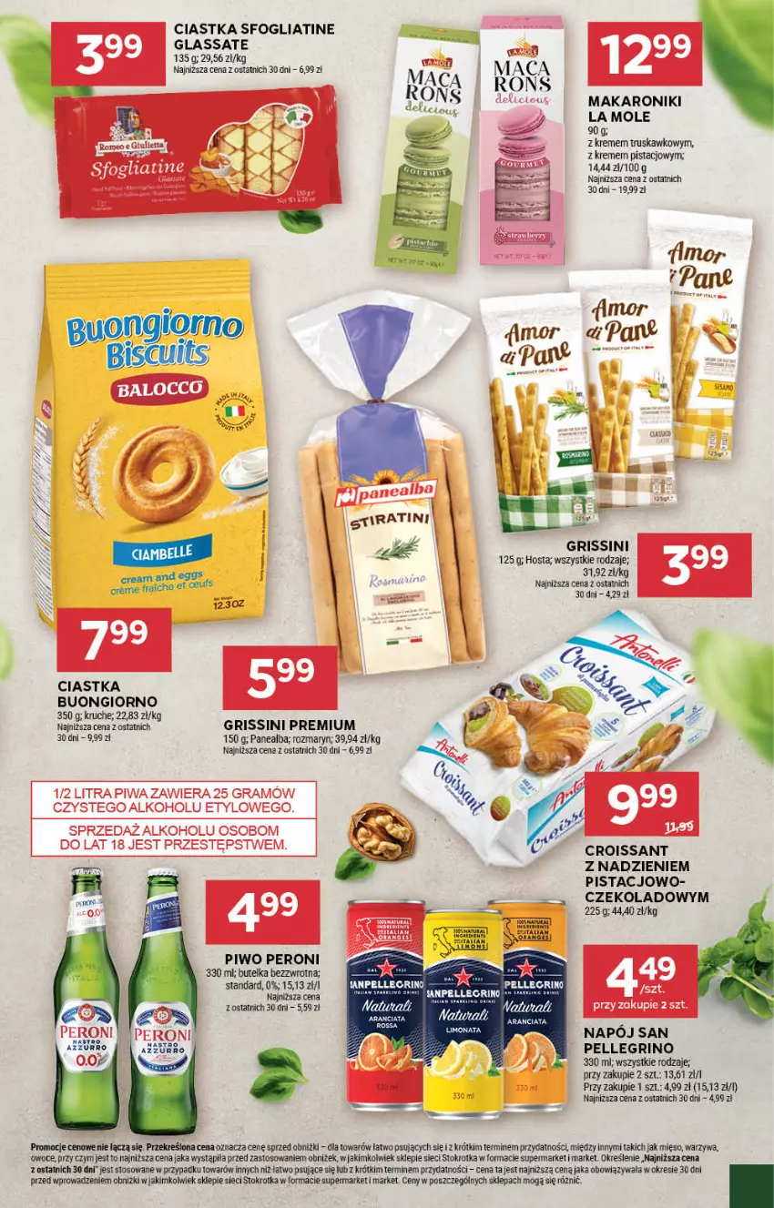 Gazetka promocyjna Stokrotka - Market - ważna 17.07 do 23.07.2025 - strona 19 - produkty: Ciastka, Croissant, Gra, Grissini, Makaron, Mięso, Napój, Owoce, Piwa, Piwo, Warzywa