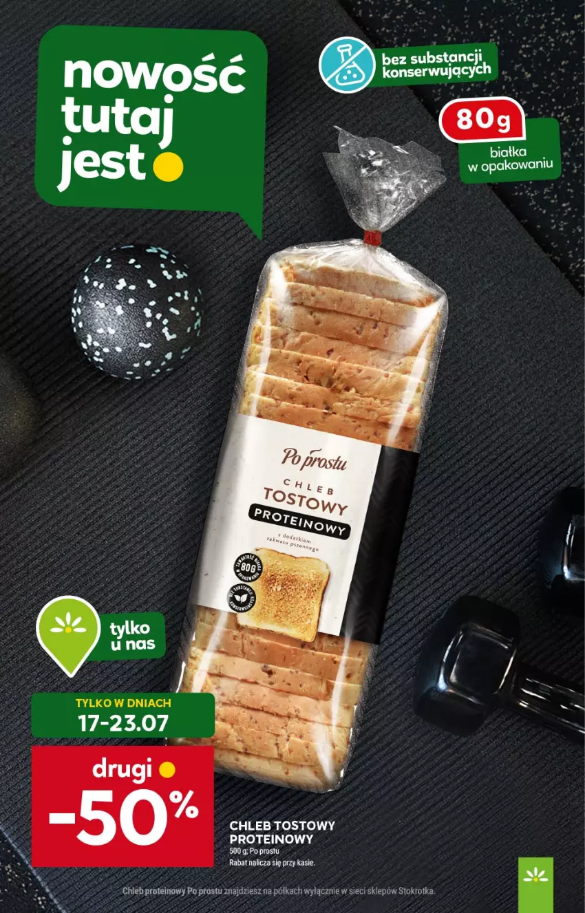 Gazetka promocyjna Stokrotka - Market - ważna 17.07 do 23.07.2025 - strona 6 - produkty: Chleb, Chleb proteinowy, Chleb tostowy, Półka, Ser