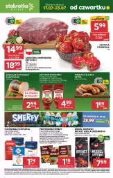 Gazetka promocyjna Stokrotka - Market - Gazetka - ważna od 23.07 do 23.07.2025 - strona 1 - produkty: Kurczak, Torebka, Ketchup, Prymat, Warzywa, Top, Mus, Papryka słodka, Węgiel drzewny, Cukier, Kurczak gotowany, Papryka czerwona, Papryka, Karkówka wieprzowa, Laur, Tarczyński, Pieprz, Morliny, Gałka, Owoce, Pudliszki, Grill, Kiełbasa, Ziele angielskie, Mięso, Kiełbasa śląska, Fa