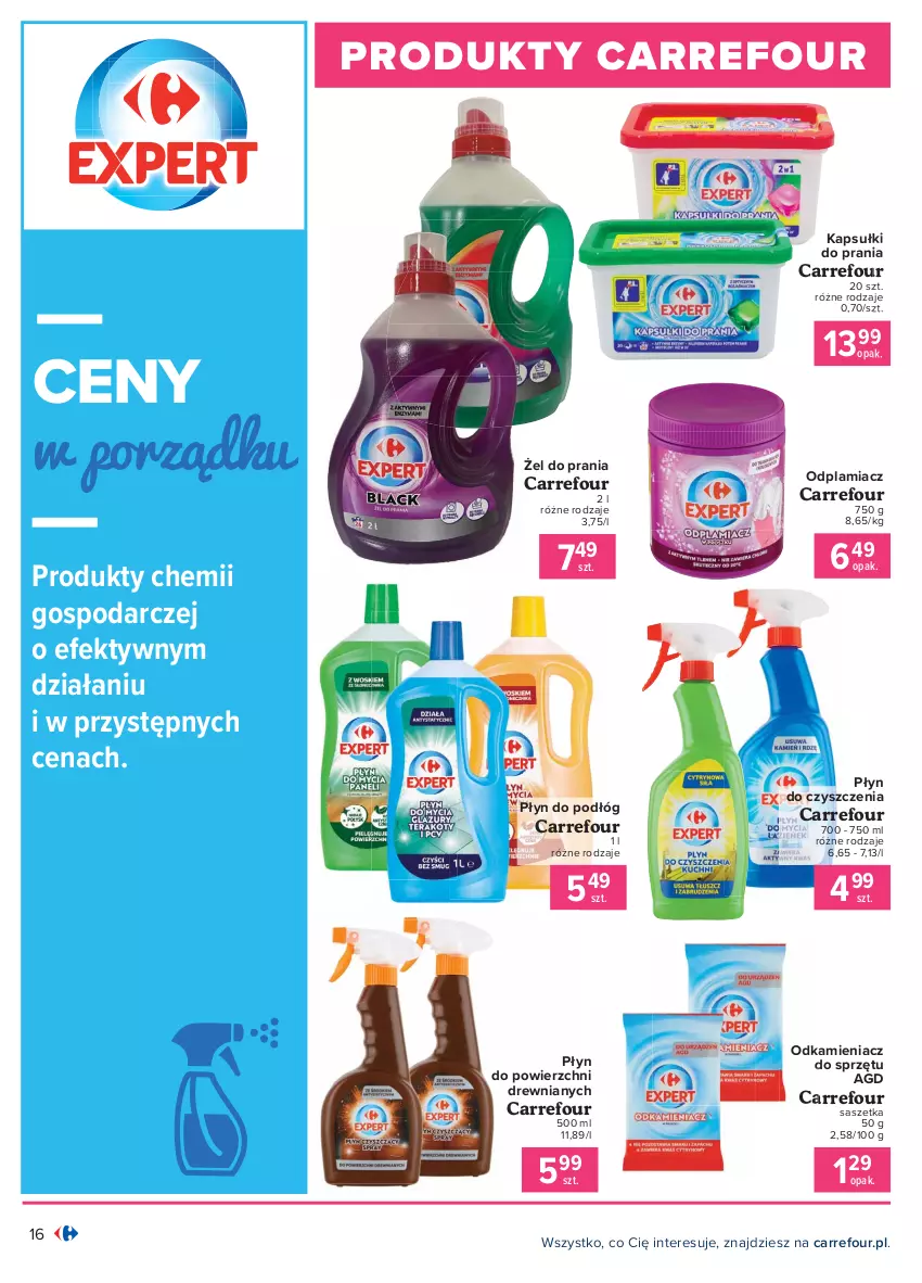 Gazetka promocyjna Carrefour - Gazetka Produkt Carregour - ważna 01.02 do 13.02.2021 - strona 16 - produkty: Kapsułki do prania, Odkamieniacz, Odplamiacz