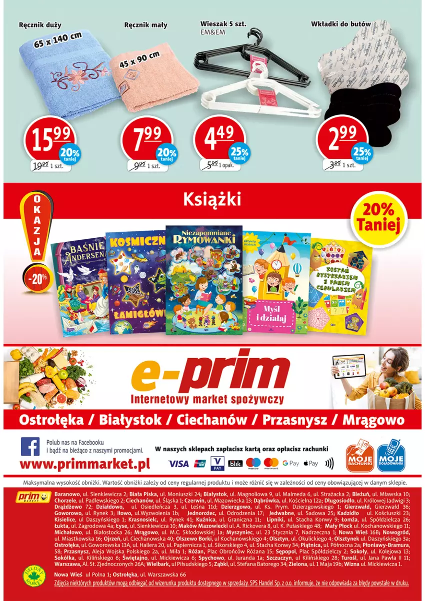 Gazetka promocyjna Prim Market - Gazetka - ważna 11.11 do 17.11.2021 - strona 16 - produkty: Fa, Gry, Ręcznik, Sok, Wieszak