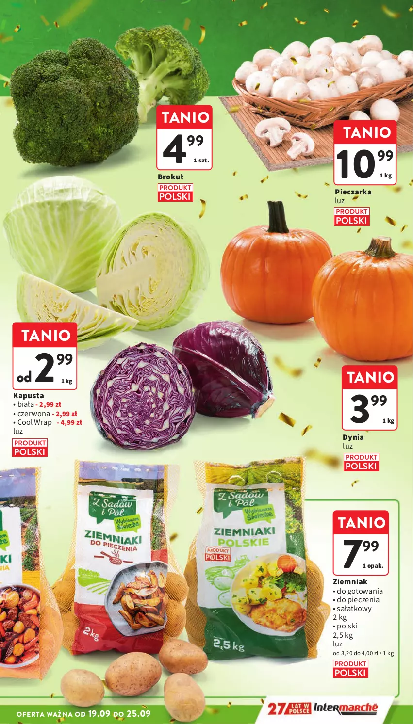 Gazetka promocyjna Intermarche - Gazetka Intermarche - ważna 19.09 do 25.09.2024 - strona 11 - produkty: Piec, Pieczarka, Sałat