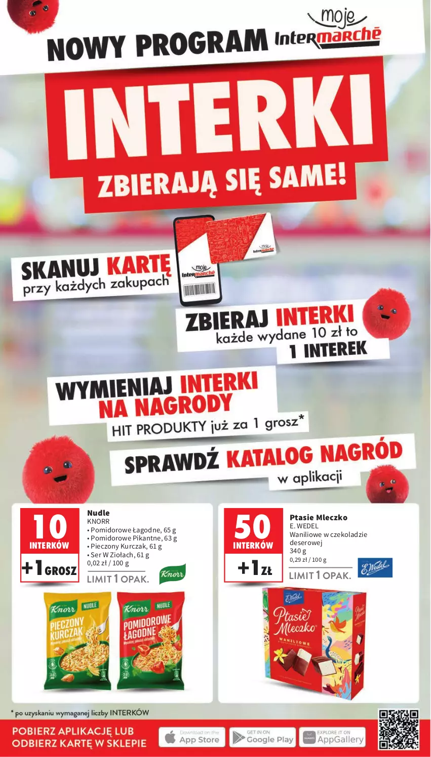 Gazetka promocyjna Intermarche - Gazetka Intermarche - ważna 19.09 do 25.09.2024 - strona 42 - produkty: Deser, E. Wedel, Knorr, Kurczak, Mleczko, Piec, Ptasie mleczko, Ser