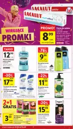 Gazetka promocyjna Intermarche - Gazetka Intermarche - Gazetka - ważna od 25.09 do 25.09.2024 - strona 34 - produkty: Palette, Gra, Płyn do płukania jamy ustnej, Listerine, Pasta do zębów, Adidas, Color Creme, Lacalut, Płyn do płukania, Szampon, Odżywka, Herbapol, Farba do włosów, Fa