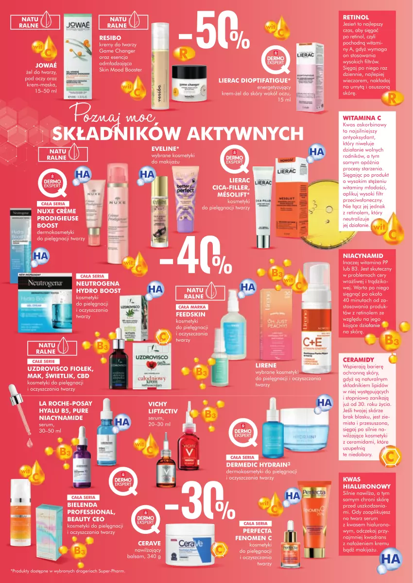 Gazetka promocyjna Super Pharm - Gazetka - ważna 13.10 do 23.10.2022 - strona 6 - produkty: Booster, Dermedic, Eveline, Fa, Kosmetyki do pielęgnacji, Kosz, Kotek, La Roche-Posay, Lierac, Lirene, Makijaż, Maska, Neutrogena, Pur, Rum, Ser, Serum, Sok, Talerz, Top, Vichy