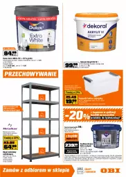 Gazetka promocyjna Obi - Gazetka OBI - Gazetka - ważna od 18.08 do 18.08.2026 - strona 7 - produkty: Stół warsztatowy, Gra, Stół, Cynk, Pojemnik, Farba lateksowa, Tran, Regał, Dekoral, Farba akrylowa, Regał metalowy, Dulux, Fa
