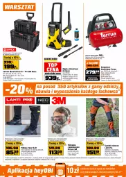 Gazetka promocyjna Obi - Gazetka OBI - Gazetka - ważna od 18.08 do 18.08.2026 - strona 8 - produkty: Top, Ser, Por, Buty, Spodnie, Półbuty, Maska, Olej, Kompresor, Myjka ciśnieniowa, Fa