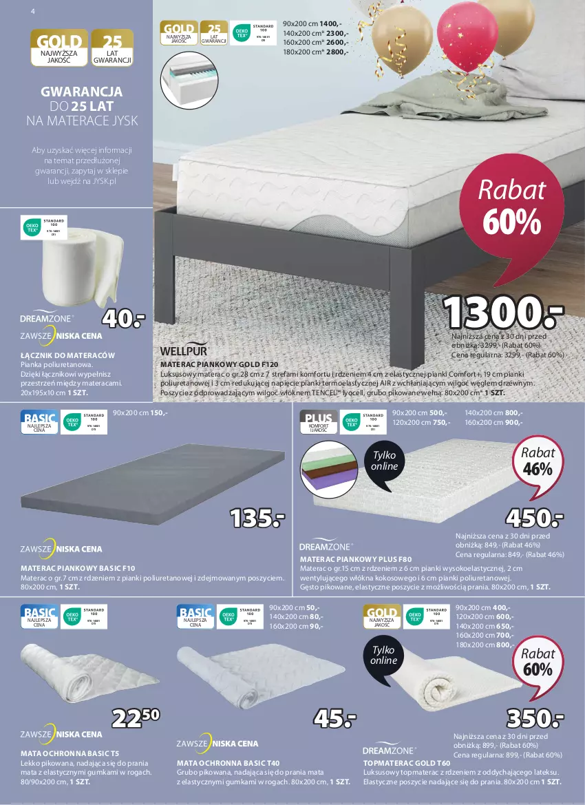 Gazetka promocyjna Jysk - Oferta tygodnia - ważna 29.05 do 16.06.2024 - strona 5 - produkty: Fa, Kokos, LG, Mata ochronna, Materac, Materac piankowy, Sok, Tera, Top