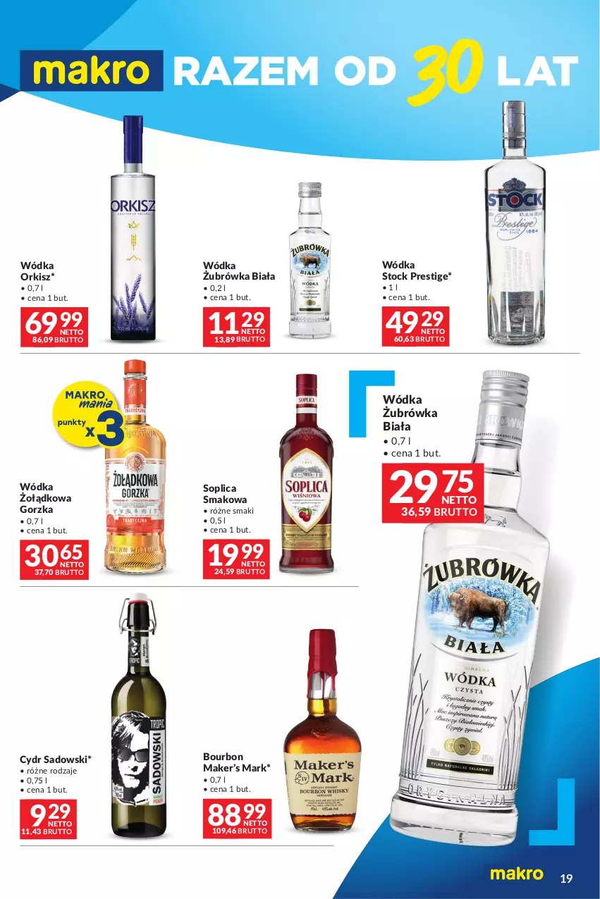 Gazetka promocyjna Makro - Oferta dla Twojego biznesu - oferta z alkoholem - ważna 19.03 do 30.03.2024 - strona 19 - produkty: Bourbon, Soplica, Stock, Wódka