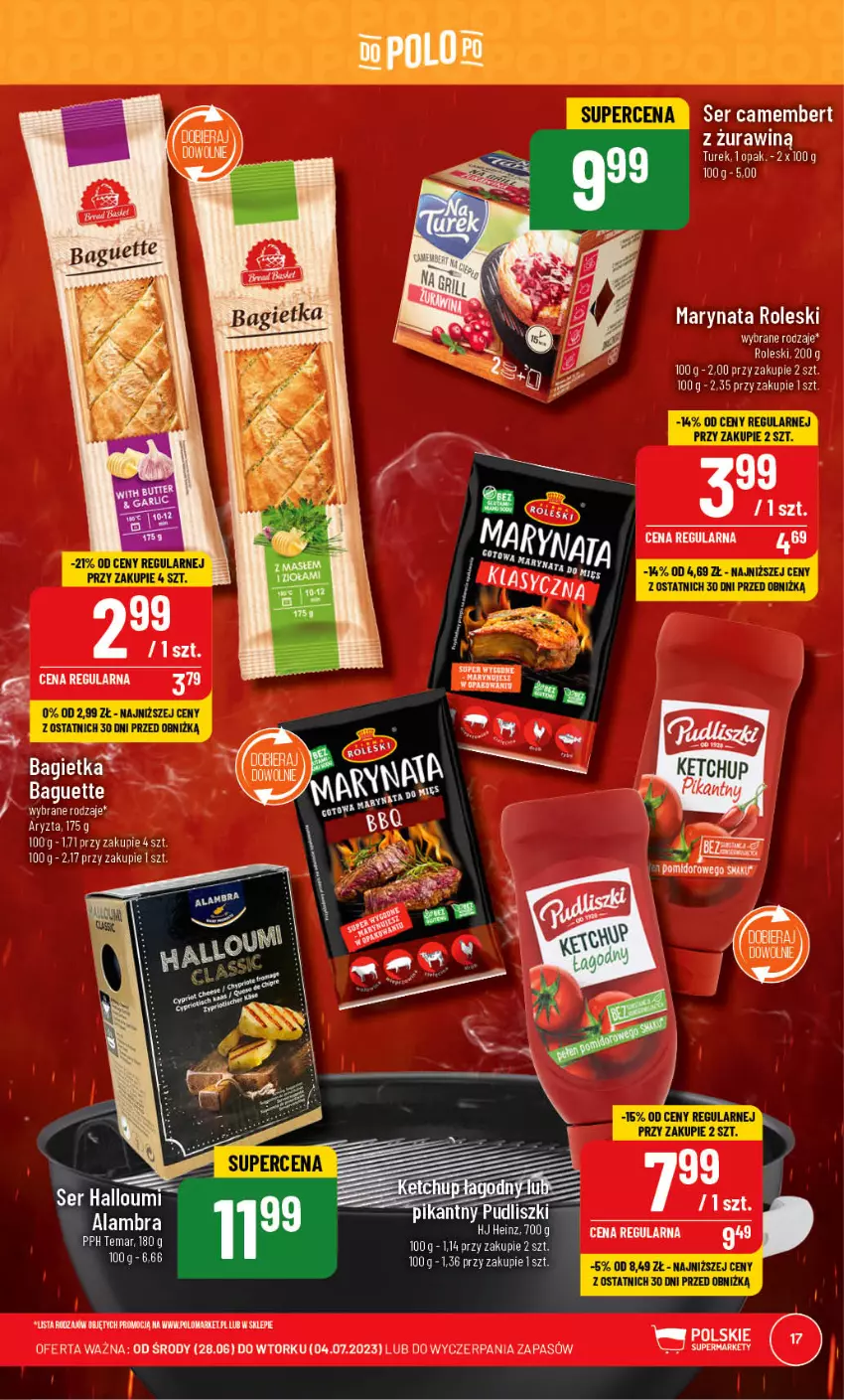 Gazetka promocyjna PoloMarket - Gazetka pomocyjna - ważna 28.06 do 04.07.2023 - strona 17 - produkty: Bagietka, Camembert, Ser