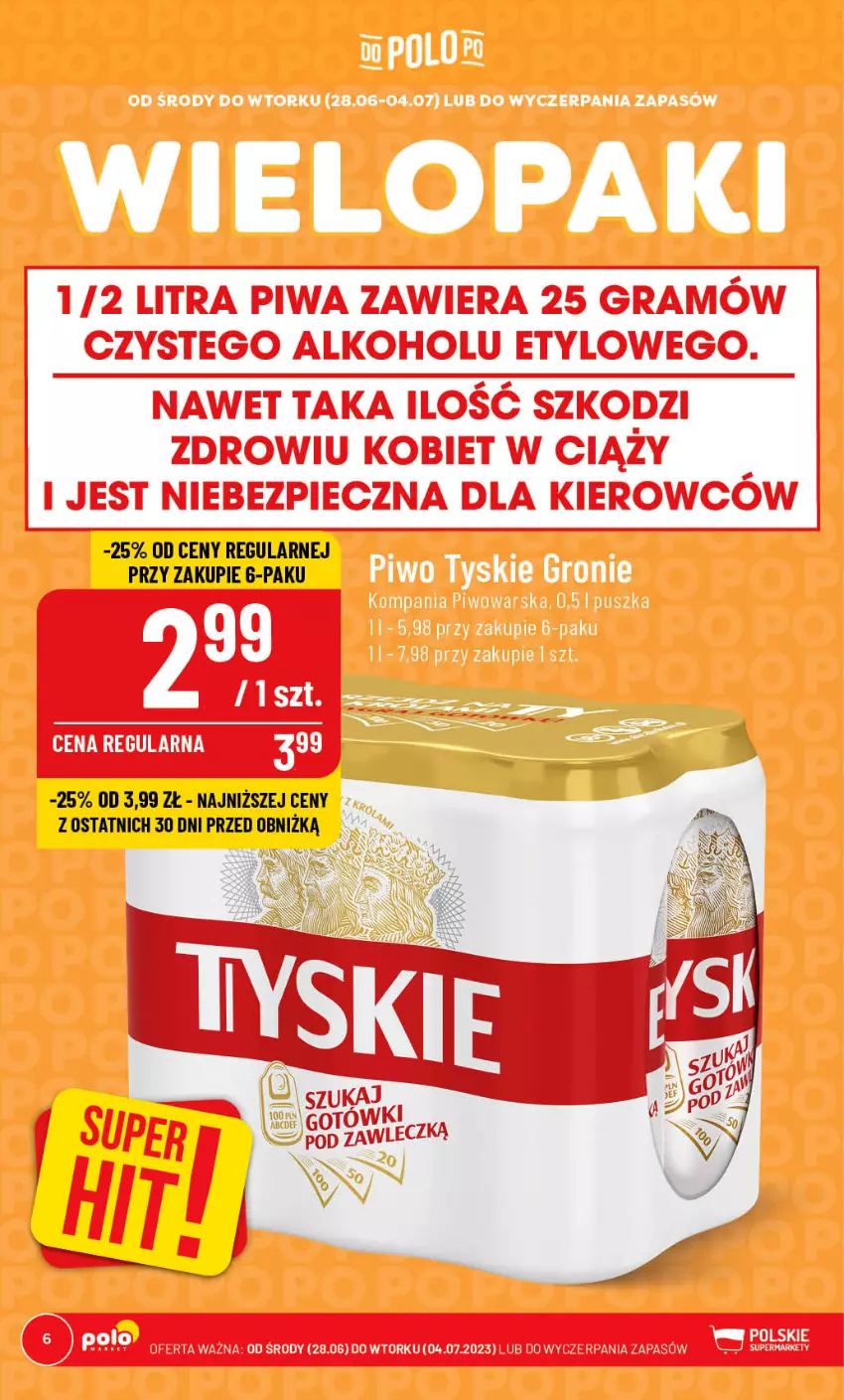 Gazetka promocyjna PoloMarket - Gazetka pomocyjna - ważna 28.06 do 04.07.2023 - strona 6 - produkty: Gra, Piec, Piwa