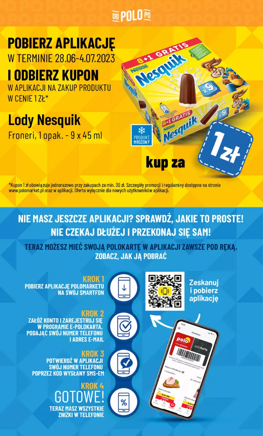 Gazetka promocyjna PoloMarket - Gazetka pomocyjna - ważna 28.06 do 04.07.2023 - strona 60 - produkty: Gra, Lody, Nesquik, Telefon, Tera