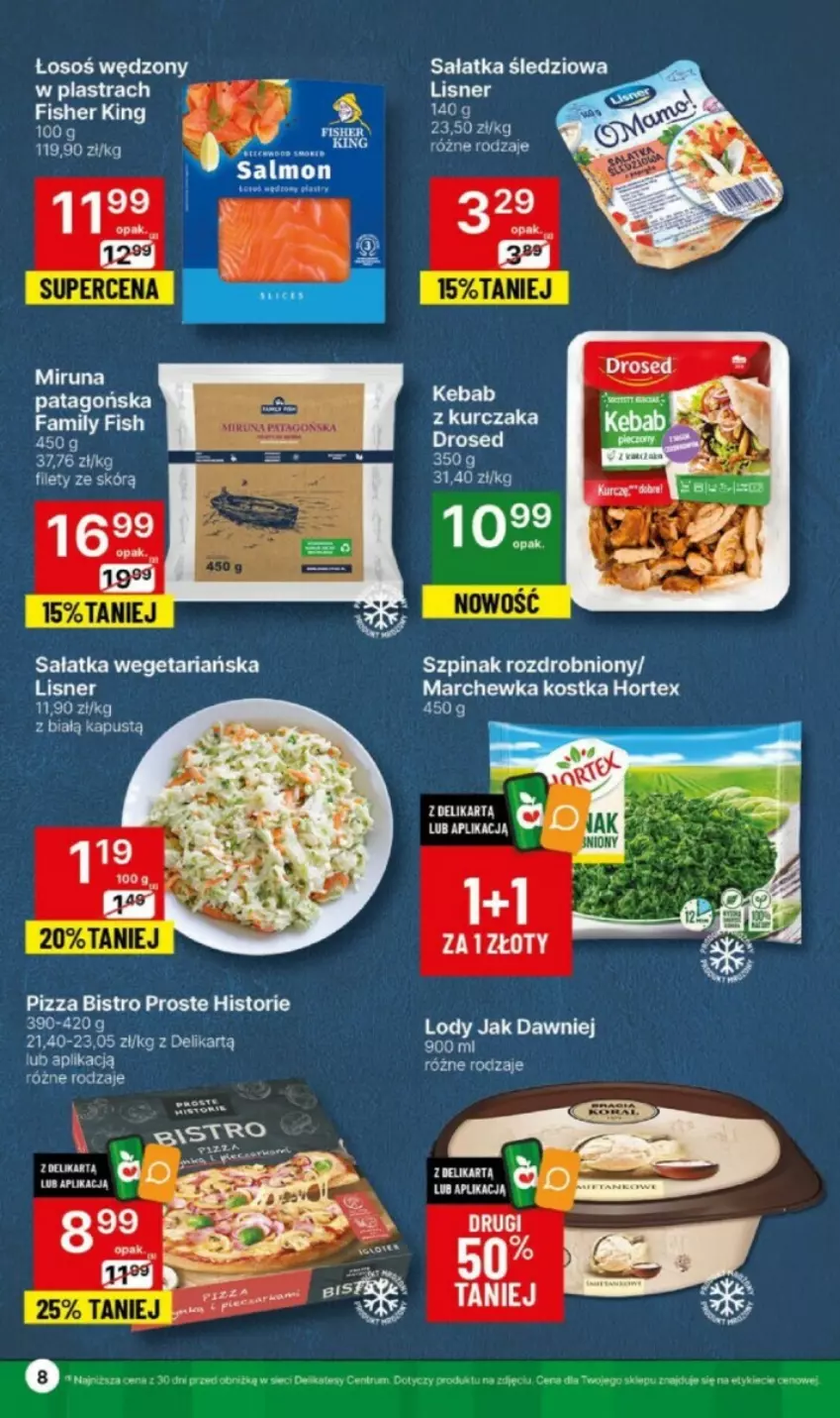 Gazetka promocyjna Delikatesy Centrum - ważna 22.01 do 24.01.2024 - strona 20 - produkty: Fa, Hortex, Kapustą, Kebab, Marchewka, Miruna, Sałat, Sałatka, Tago